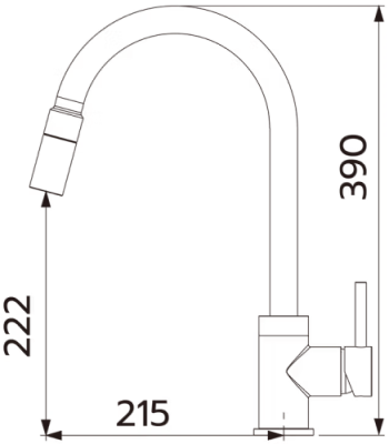 TAP-506021A水龍頭-TAP-廚房-伸縮-不銹鋼-無鉛-ST高壓軟管-LF無鉛龍頭-尺寸