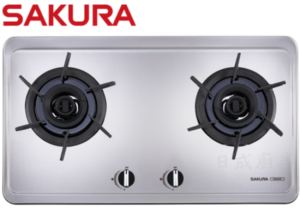 G2922S-瓦斯爐-櫻花-櫻花牌-檯面爐-不銹鋼面板-創新專利雙炫火-雙層防湯盤