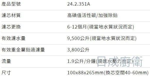【日成】諾得雙道淨水器+加熱器 (高碘值活性碳+前置PP) 351-200+NEX-25A1 