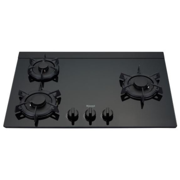 【日成】林內牌.顯示火力旋鈕.LOTUS 三口 RB-F312G 玻璃檯面式瓦斯爐 