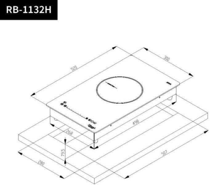 【日成】林內牌 單口IH智慧感應爐 附煮飯功能 RB-1132H 