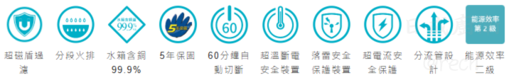 TH-9139CFE熱水器-桃園熱水器-莊頭北-16L-數位恆溫-分段火排-強制排氣-零件五年保固-超磁盾過濾技術-功能特色