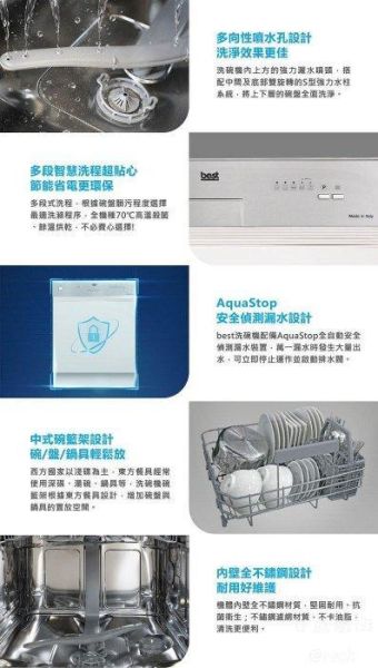 【日成】best半嵌式洗碗機220V 13人份 DW-22101 內附濾心.不用加軟化鹽 