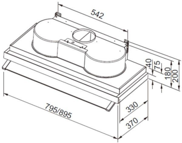 【日成】喜特麗 90cm 隱藏式排油煙機 JT-1681LW 