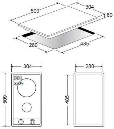 【日成】義大利 best 電陶爐 雙口直式 不銹鋼框 E2839 
