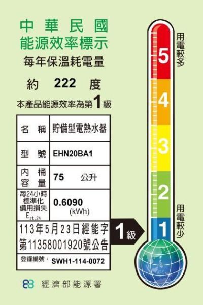 【日成】和成牌.20加侖 EHN20BA1 一級能效.落地式儲熱型電熱水器 桃園廚具,日成,日成廚具生活館,日成廚具,廚具店,桃園熱水器,和成,一級能效,電熱水器,落地式