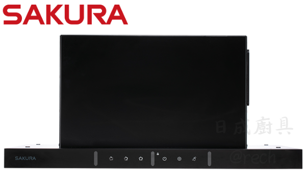 R609-油煙機-櫻花-櫻花牌-隱藏式-寬60cm-揮手智控-小宅系列-正面外觀