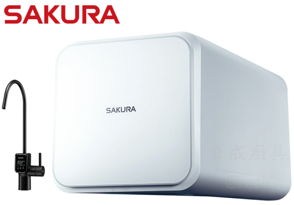 P0261-RO淨水器-櫻花-櫻花牌-日造水量600加侖-一體式水路設計-純水回流技術-無儲水桶設計