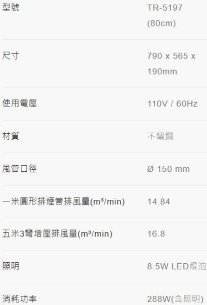 【日成】莊頭北 80cm Turbo增壓 單層式排油煙機 TR-5197 桃園廚具,日成,日成廚具,日成廚衛,日成廚衛生活館,廚具行,莊頭北,油煙機,甜甜價,享優惠價