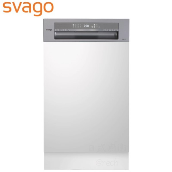 【日成】Svago VD6111 半嵌式45cm自動開門洗碗機 含基本安裝 桃園廚具,日成,日成廚衛,日成廚衛生活館,廚具,Svago,自動開門,洗碗機,甜甜價,優惠