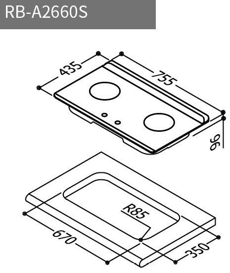 【日成】林內牌 檯面爐.緻溫 RB-A2660S 定時定溫 