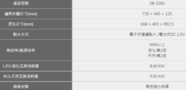 【日成】豪山牌 SB-2283 二口檯面爐 黑玻璃面板 特殊尺寸 檯面式瓦斯爐 桃園廚具,日成,日成廚衛,日成廚衛生活館,廚具行,日成廚具,豪山,檯面爐,黑色玻璃,瓦斯爐
