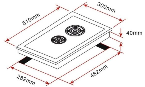 【日成】德國 TEKA  檯面式瓦斯爐 EFX-30 2G  不銹鋼雙口 