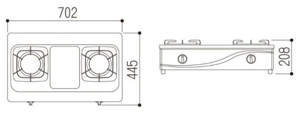 【日成】林內牌.全銅合金爐頭.傳統式瓦斯爐( RTS-203SC ) 