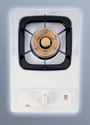 G-251K瓦斯爐-櫻花-單口-檯面式-自動熄火安全-白色-琺瑯-兒童安全鎖-高燃力點火系統