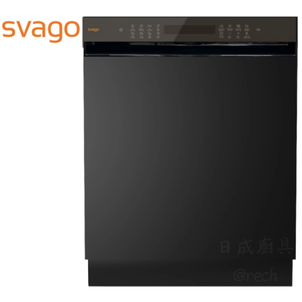 【日成】Svago 半嵌式 VD6561 熱烘存洗碗機 桃園廚具,日成,日成廚具生活館,日成廚具,廚具行,廚具店,Svago,油煙機,自動開門,優惠