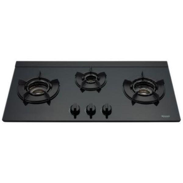 【日成】林內牌 顯示火力旋鈕 RB-N312G 內焰三口玻璃品字檯面爐 