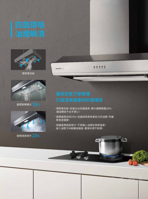 【日成】櫻花牌 80/90cm 環吸系列 R3751BL/BXL 單層式 除油煙機 桃園廚具,日成,日成廚具生活館,日成廚具,廚具店,櫻花,環吸,單層式,油煙機,甜甜價