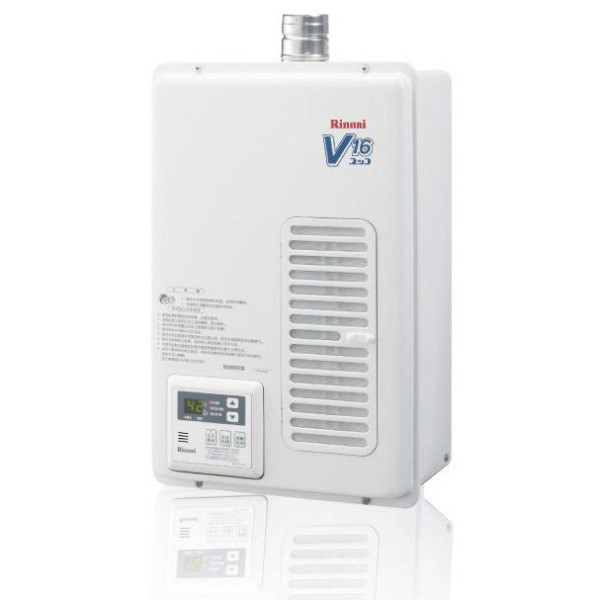 【日成】林內牌.日本原裝進口 REU-V1611WFA-TR 屋內強制排氣型16L熱水器 