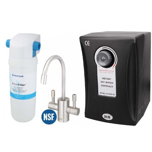 【日成】諾得 單道淨水器+加熱器 (MF中空絲膜+高碘值活性碳) 201+NEX-25A1 