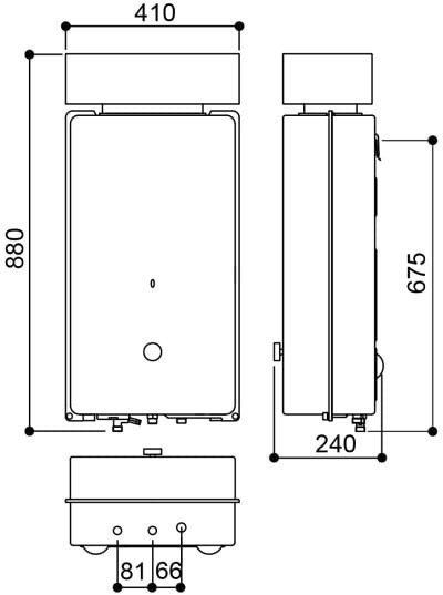 【日成】林內屋外抗風型12L熱水器(RU-A1223RF) 