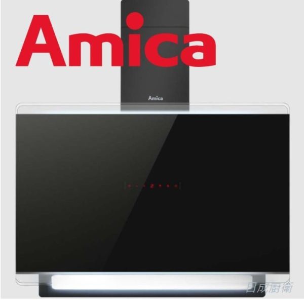 【日成】Amica 側吸型油煙機 XQ-90C95GTB TW 手勢控制 