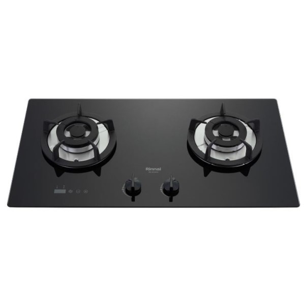 【日成】林內牌二口檯面爐 雙口定時功能 黑玻面板 RB-S2630G(B) 