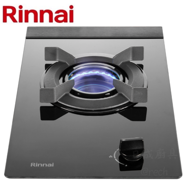 林內 RB-N1201G(B) 單口內焰玻璃瓦斯爐-日本專利火力集中