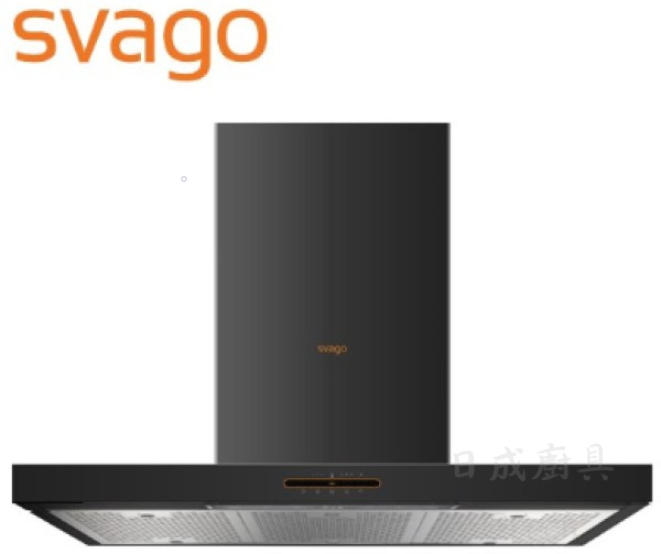 svago VDR7191XXL 120公分壁掛式除油煙機-質感黑正面形象照