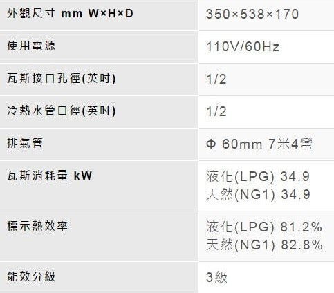 【日成】林內牌.日本原裝進口.屋內強制排氣型16L熱水器( REU-V1611WFA-TR ) 