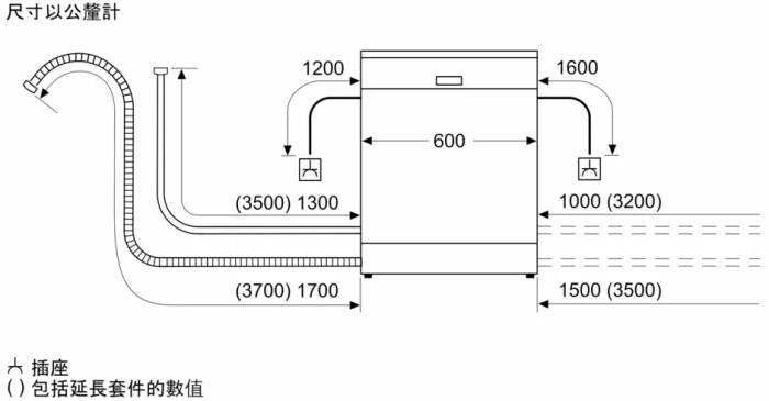 SMS4ITW00X-洗碗機-BOSCH-獨立式-Auto全自動洗程-超省時-加強烘乾-HomeConnect智慧物聯-尺寸
