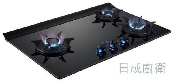 【日成】林內牌檯面爐.彩焱 RB-L3710G 玻璃三口爐 