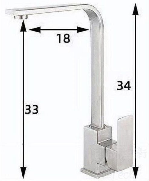 【日成】廚房龍頭 不銹鋼材質 AD-89 