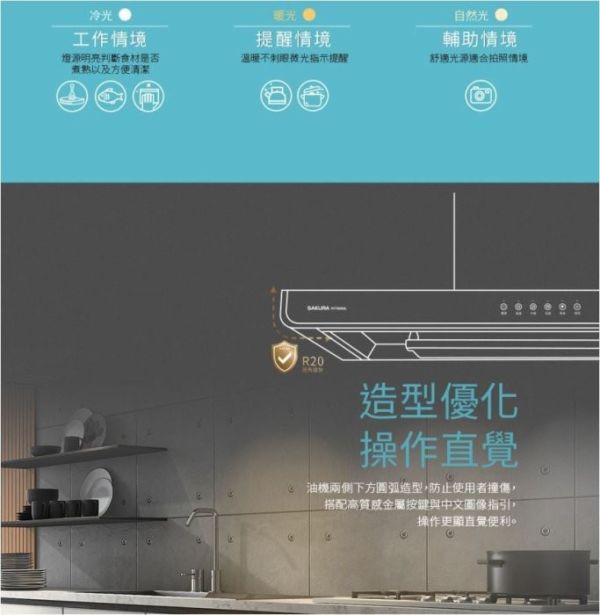 【日成】櫻花牌90cm環吸系列.智能除味.倒T式歐化除油煙機 (R-7765SXL) 