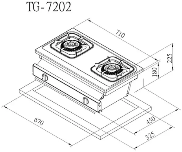 【日成】莊頭北.嵌入式瓦斯爐 TG-7202 一級大火力 日成廚具,桃園廚具店,桃園廚具行,莊頭北 TG-7202,嵌入式瓦斯爐,莊頭北瓦斯爐推薦,雙口瓦斯爐 桃園,一級能效瓦斯爐,大火力瓦斯爐,桃園廚具安裝推薦