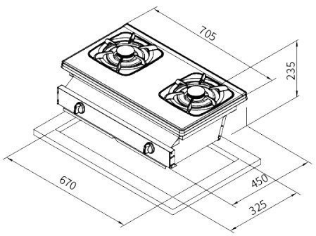 【日成】莊頭北.嵌入式瓦斯爐 TG-7507 一級能效 