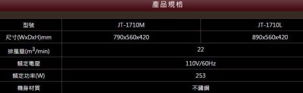 【日成】喜特麗.90CM大風胃.斜背排油煙機 (JT-1710L) 