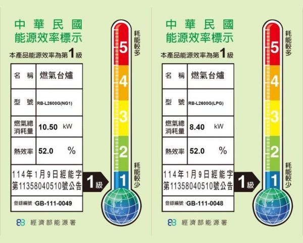 【日成】林內牌檯面爐 彩焱 RB-L2600G(B) 玻璃雙口爐 