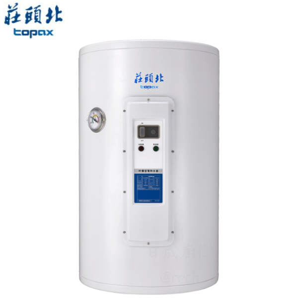 TE-3300電熱水器-莊頭北-30加侖-落地型-儲熱式-安全裝置-採用琺瑯三層內膽-長效鎂極棒主動釋放保護因子