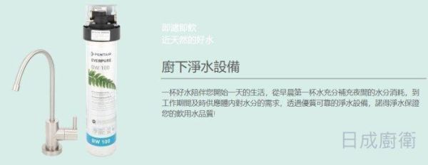 【日成】諾得 BW-100A 單道淨水器 專利活性炭+抑水垢 含安裝 