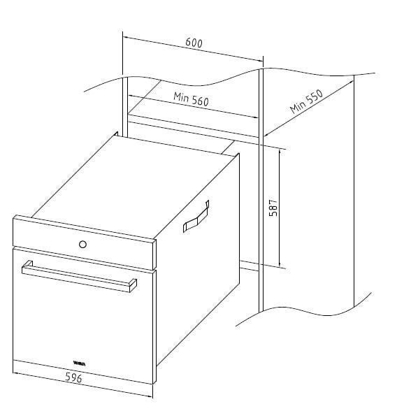 【日成】豪山牌 嵌入式電器收納櫃 炊飯櫃 CD-630 (烤漆托盤 單按鍵) 