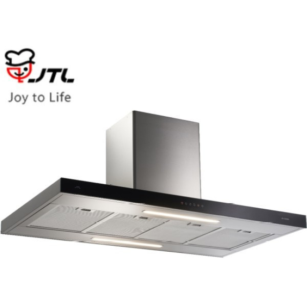 【日成】喜特麗 120cm 倒T型油煙機 不鏽鋼毛絲面+標準風管護罩組 JT-1126XXI 