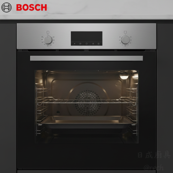 【日成】BOSCH 嵌入式烤箱 HBF133BR0N 經典銀 桃園廚具,日成,日成廚具,日成廚衛生活館,廚具行,BOSCH,烤箱,嵌入式,銀,3D熱風
