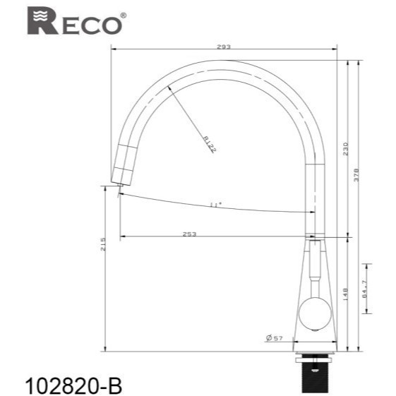 【日成】美國Reco廚房三用龍頭102820-B不銹鋼材質.LF無鉛認證 桃園廚具,日成廚衛,日成廚衛生活館,日成廚具,廚具行,RO,廚房,三用龍頭,優惠,享甜甜價