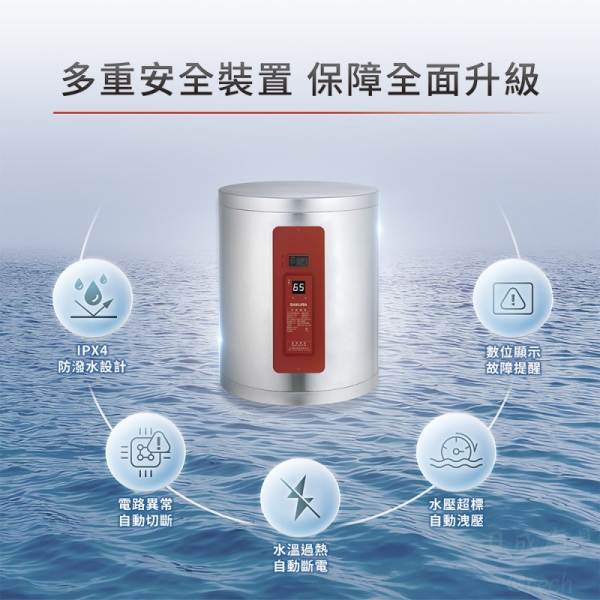 【日成】櫻花8加侖 EH-0810M6 掛壁型.儲熱式.電熱水器.標準調溫 桃園廚具店,桃園廚具行,日成廚具,櫻花電熱水器,日成,日成廚具生活館,櫻花8加侖電熱水器,儲熱式電熱水器,掛壁式電熱水器,桃園櫻花特約店