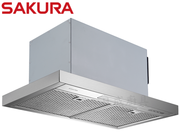 R610HS-油煙機-櫻花-櫻花牌-隱藏式-寬60cm-智能IH連動-小宅系列-斜外觀