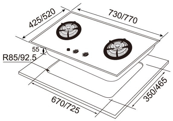 【日成】喜特麗大面板檯面爐 .一級能效 JT-GC277ALH 定時.晶焱系列 送基本安裝 桃園廚具,日成,日成廚衛生活館,日成廚具,廚具,喜特麗,瓦斯爐,定時,大面板,甜甜價