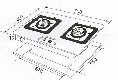 JT-2100-喜特麗-檯面式-全銅爐頭-不銹鋼-高雅爐架-高硬度琺瑯面板-瓦斯爐-尺寸