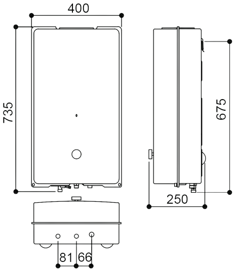 【日成】林內屋外抗風型10L熱水器(RU-A1023RF) 