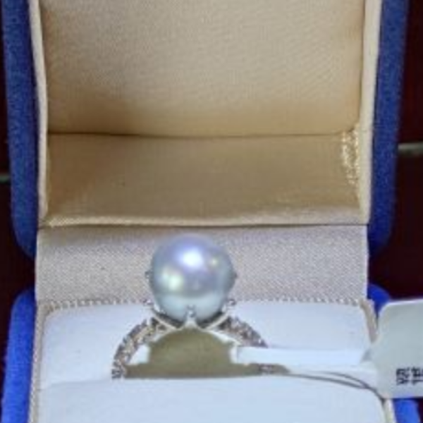 日本天然真多麻珍珠戒指 (11-12mm) 